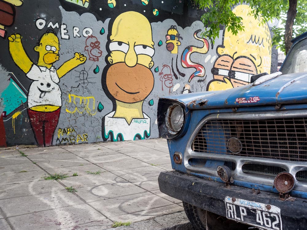 Buenos Aires Street Art Simpsons