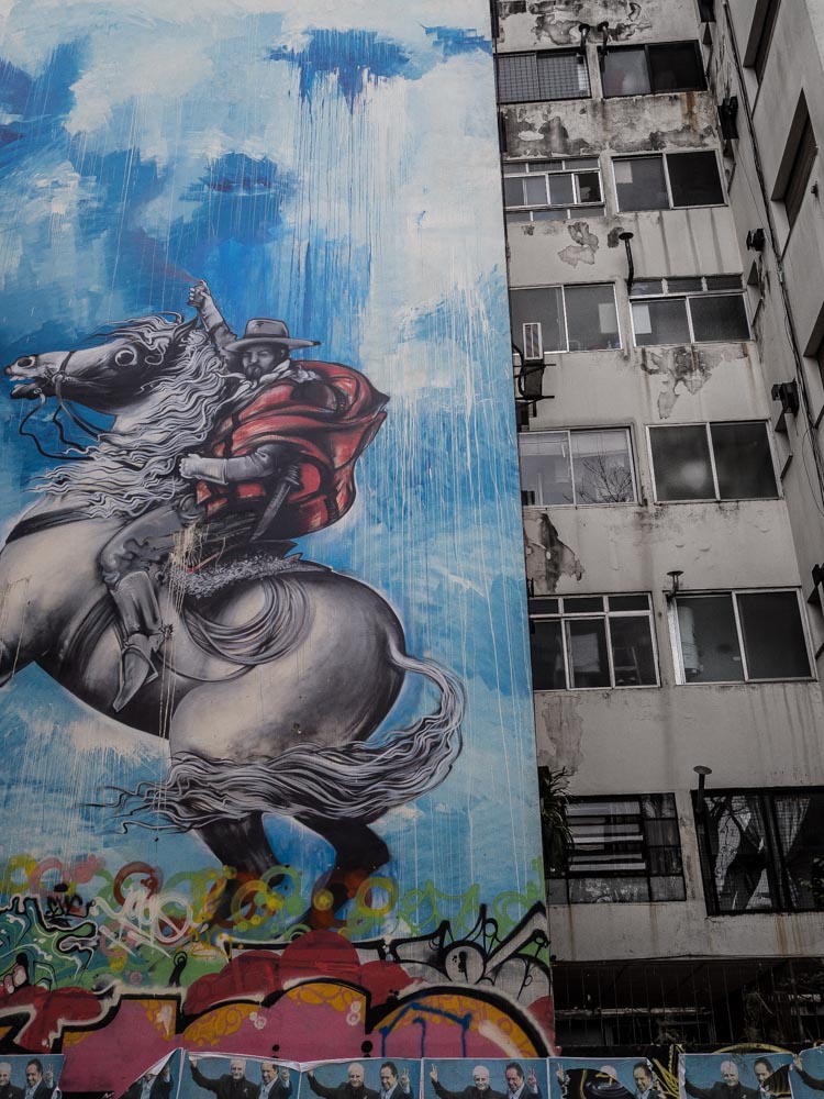 Buenos Aires Street Art Horse Mural. Located in the Los Colegiales neighborhood of Buenos Aires