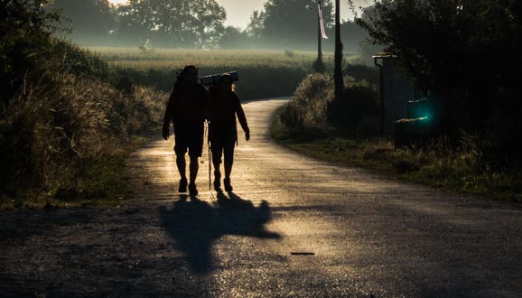 Friends on the Camino de Santiago Morning