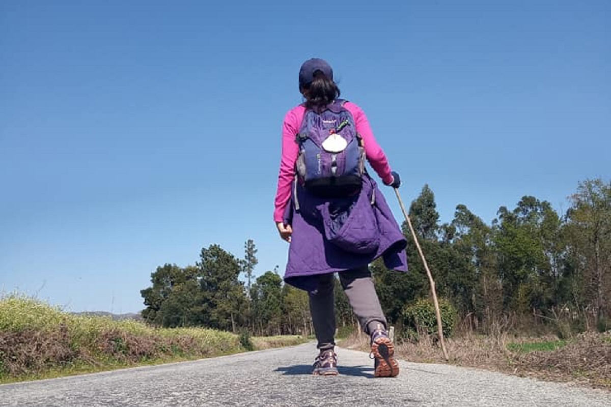 Ummi hiking the Camino de Santiago solo