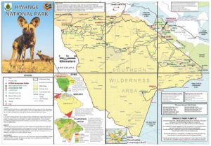 Hwange National Park Painted Dog Conservation Map