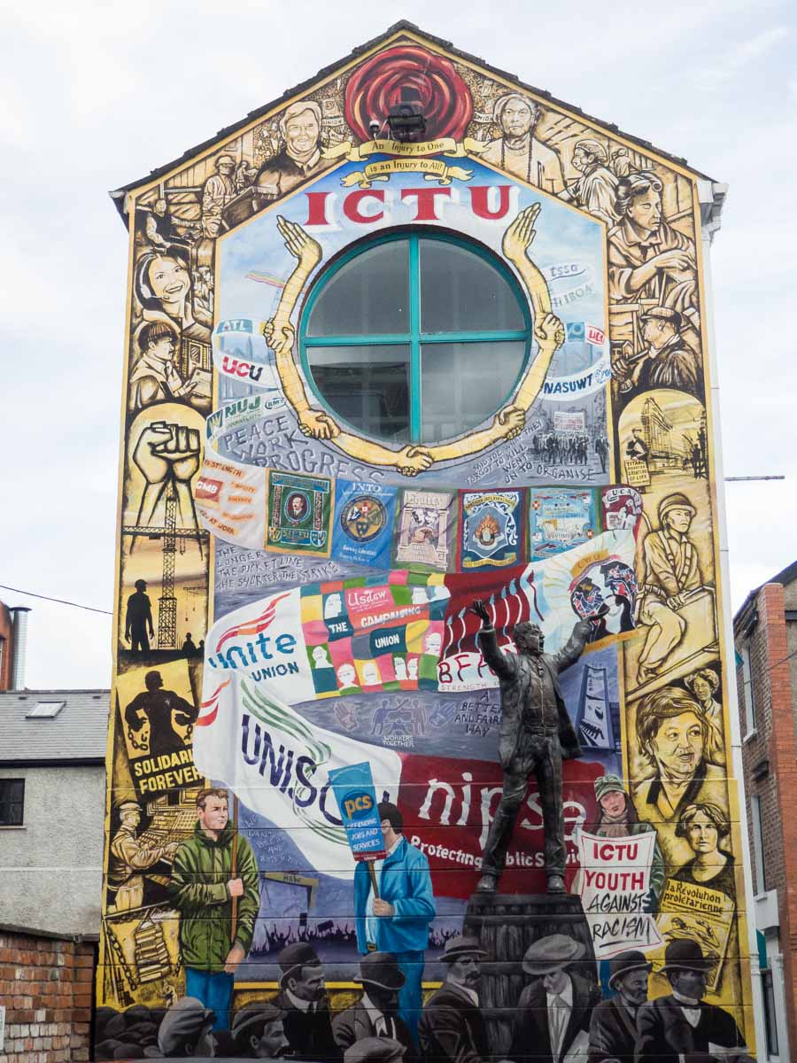 Belfast Downtown Street art ICTU