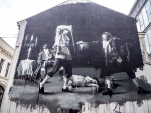 Belfast Street Art Swordfight