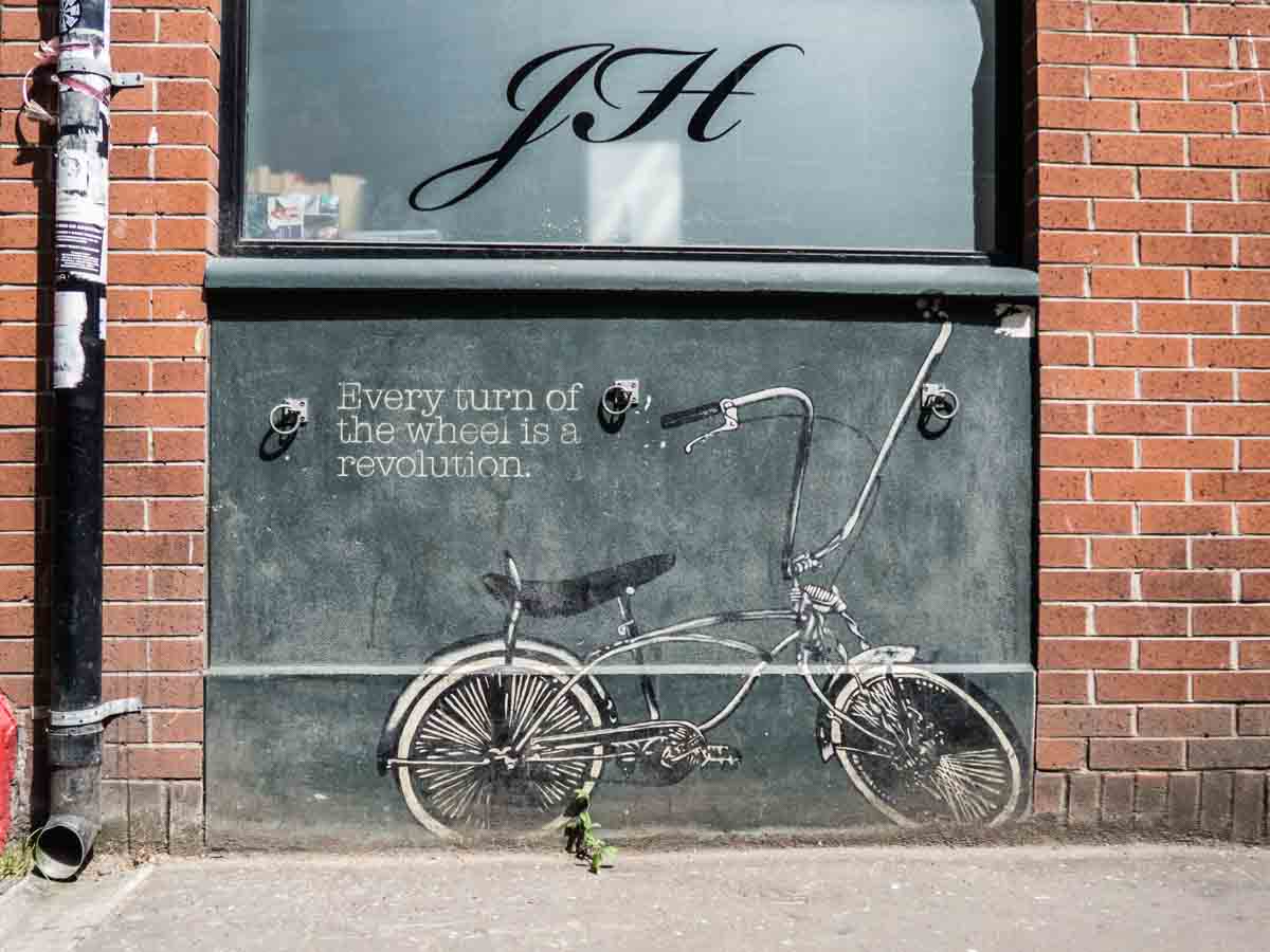 Belfast Street Art Turn of the Wheel