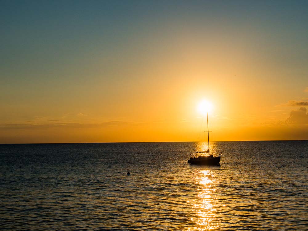 What to do in Bonaire: Sunset at Carib Inn