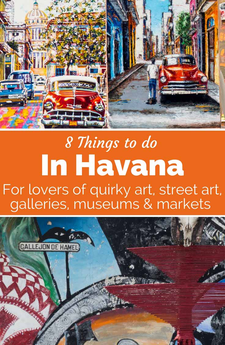Get this art lover's guide to Havana. These cultural things to do in Havana include Callejon de Hamel, street art, Bellas Artes museum and artisan markets
