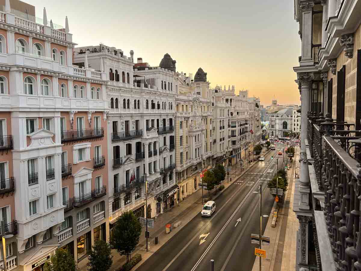 Madrid Las Letras hotel view