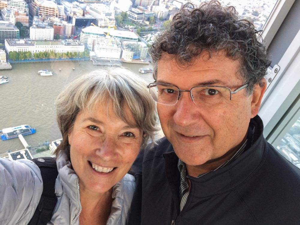 Selfie from the Shard in London