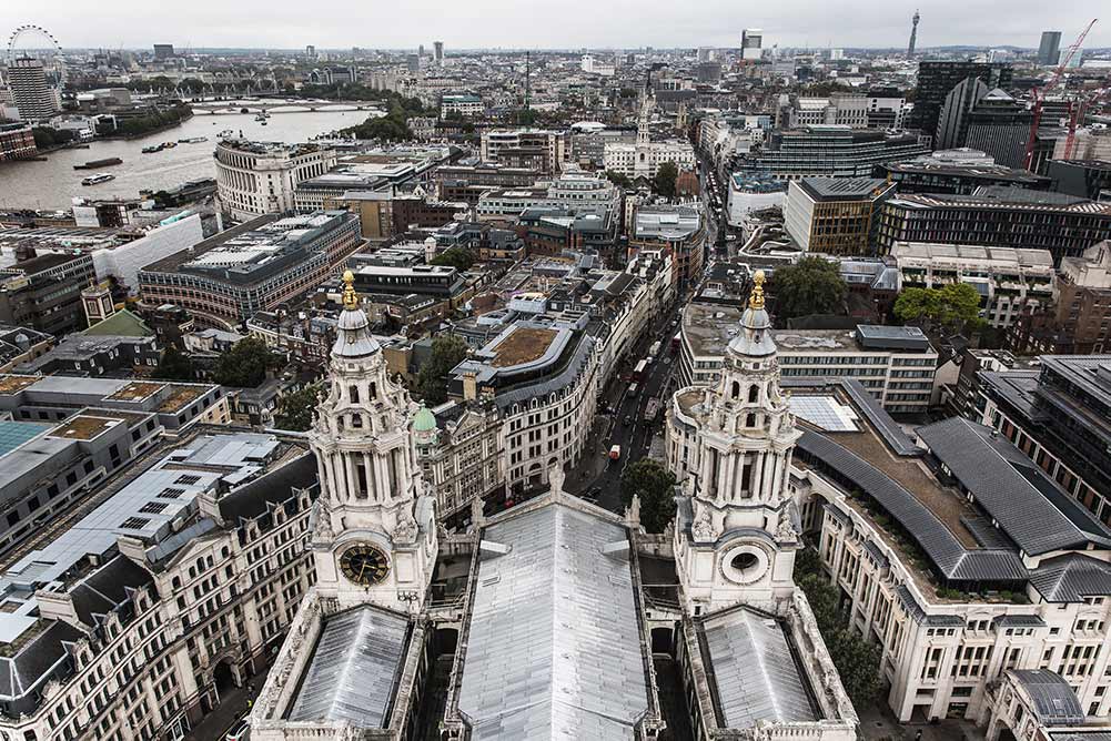 London View from St Paul's Cathedrdal