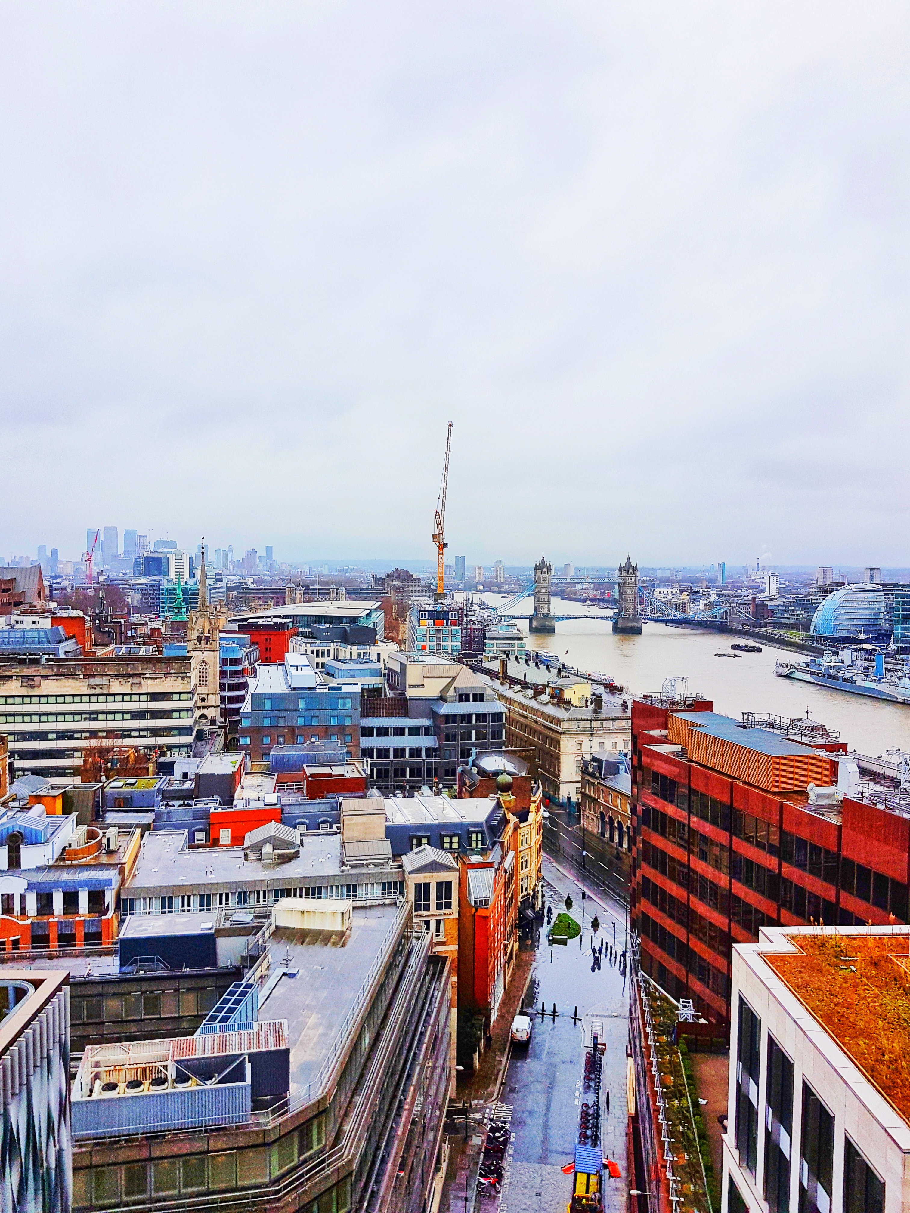 London Great Fire Monument View from the Top