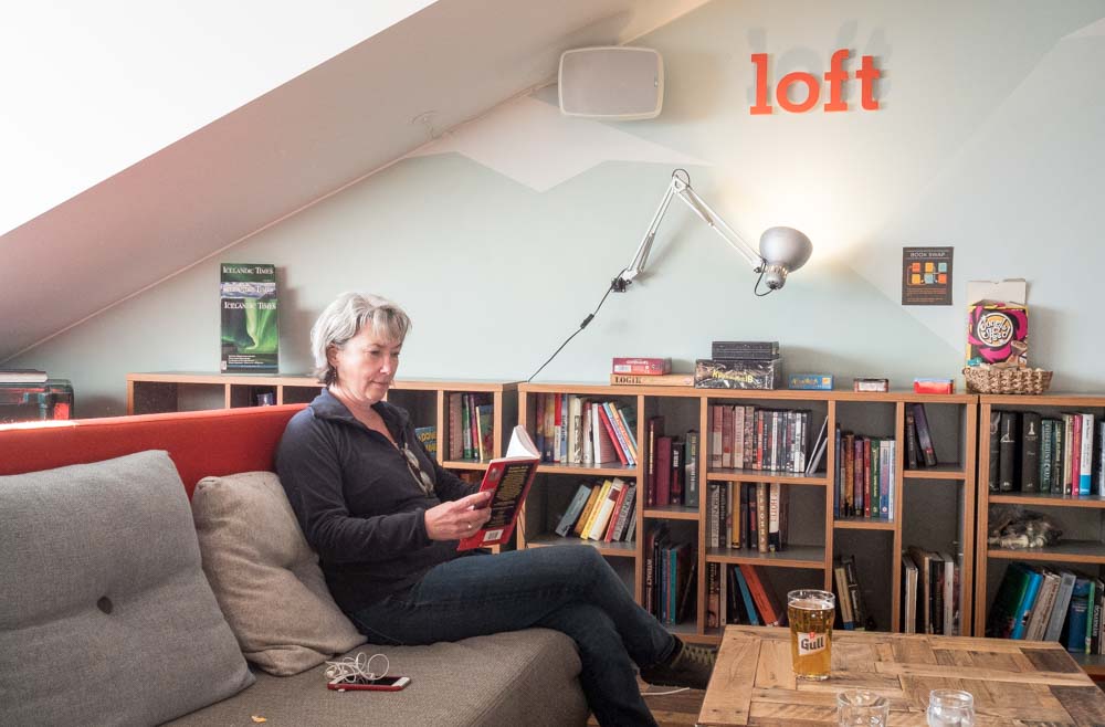 Reykjavik Loft Hostel lobby area