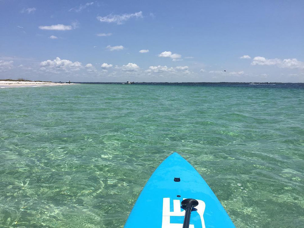 Paddleboarding activities in Panama Beach City Florida