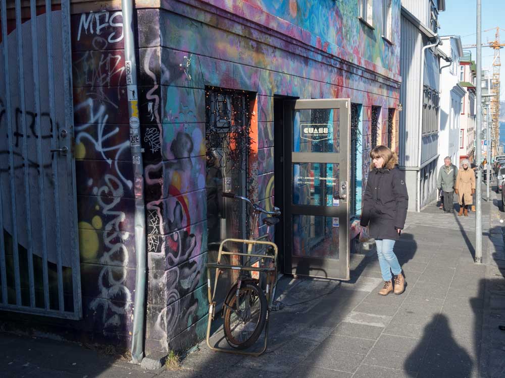 Reykjavik street scene Braud & CO exterior