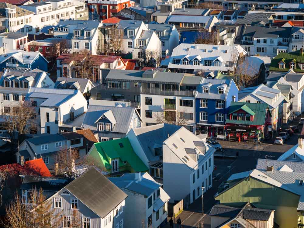 Things to do in Reykjavik Iceland- city from above