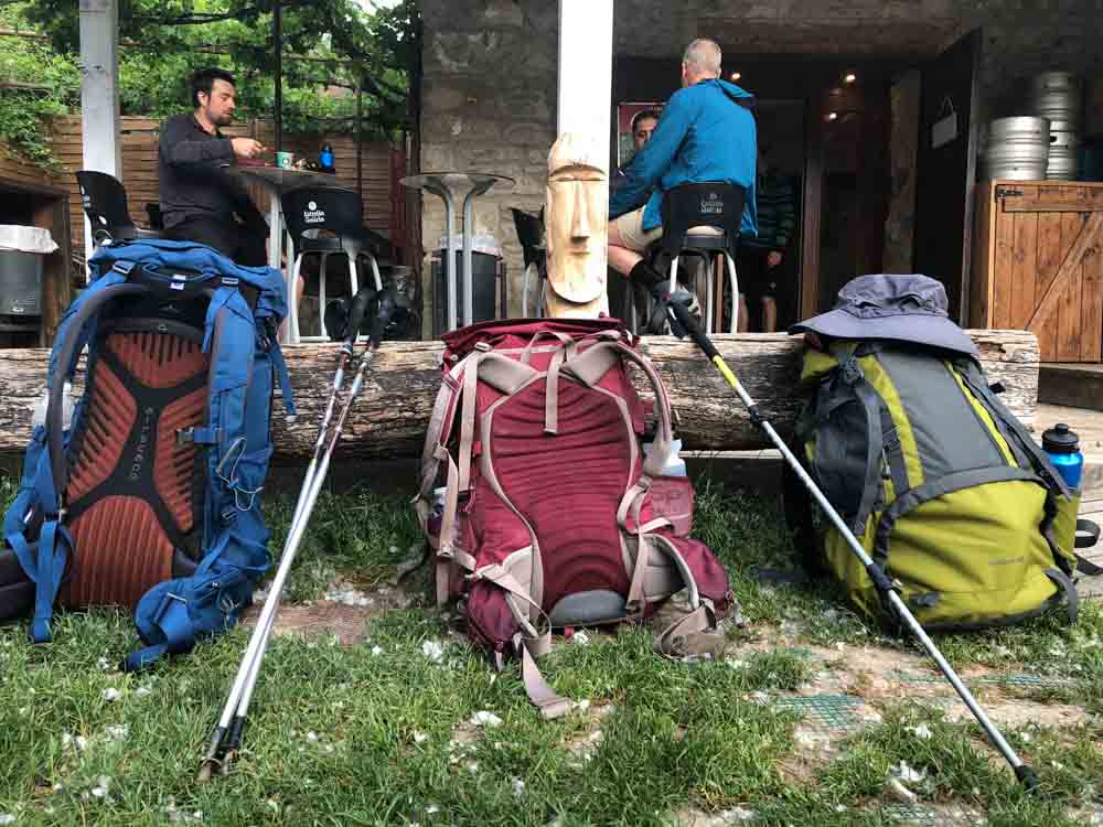 Spain Camino de Santiago backpacks