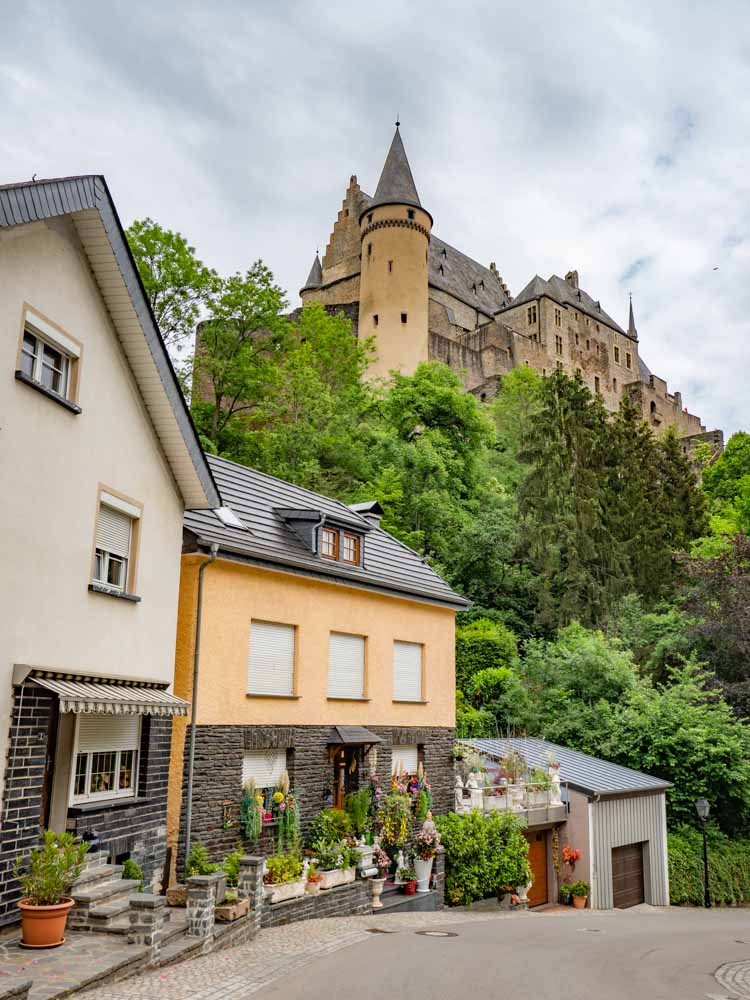 Luxembourg Vianden view of castle