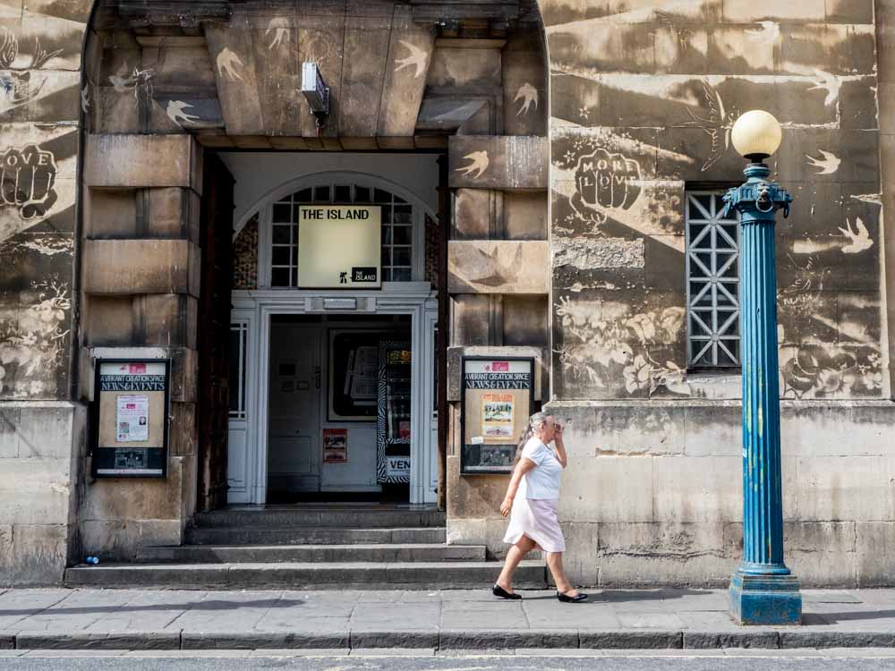 Bristol england police station power washed street art