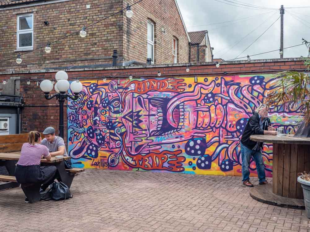 Bristol Loch Ness Steam mural at Crane pub