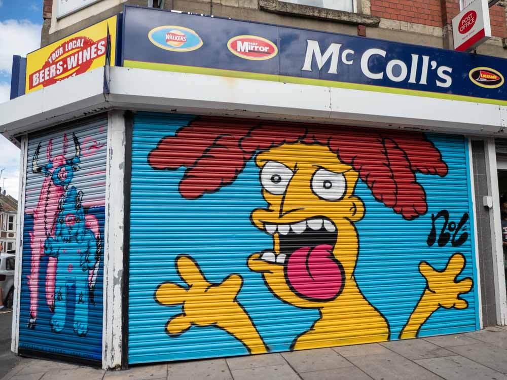 Bristol Upfest Nol Simpsons mural