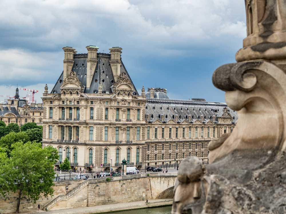 Paris four day itinerary: View of the Louvre