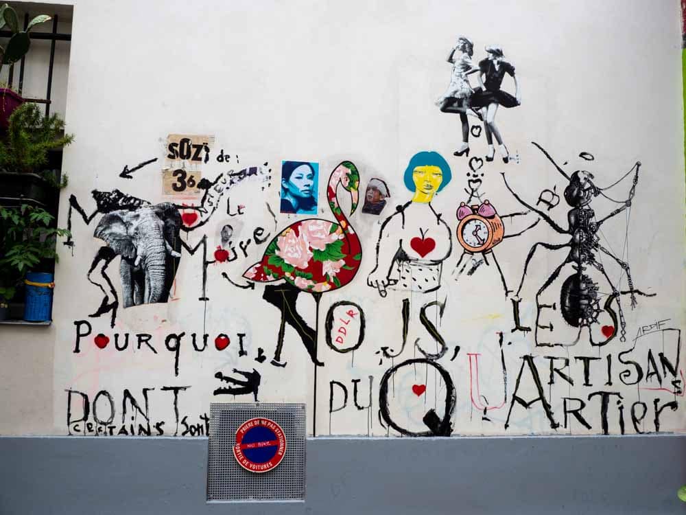 Street art int he 11th arr of Paris