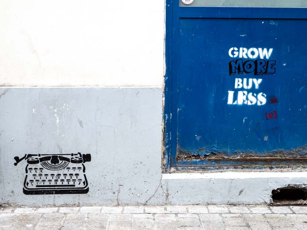 Paris street art stencil by Wrdsmth
