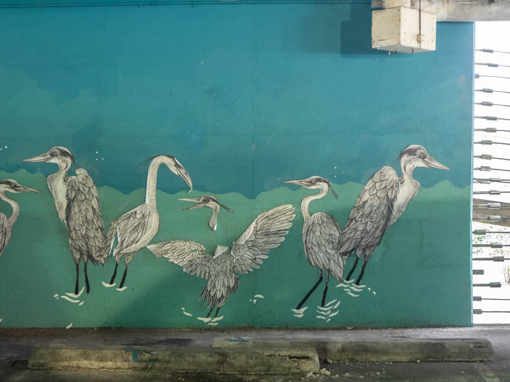 Emily Miller stork stencils Elliston garage