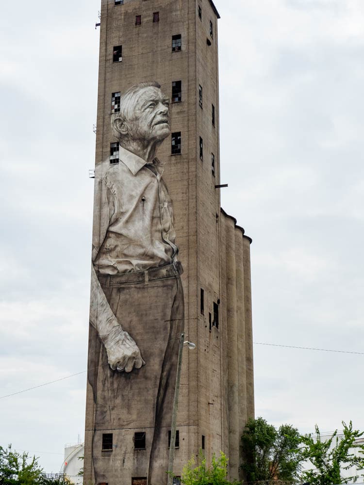 Guido Van Helten murals in Nashville Old Man