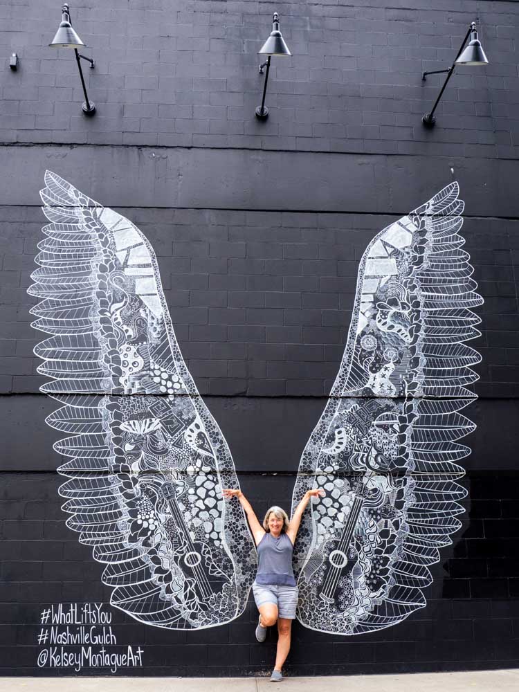 Nashville wings mural Kelsey Montague