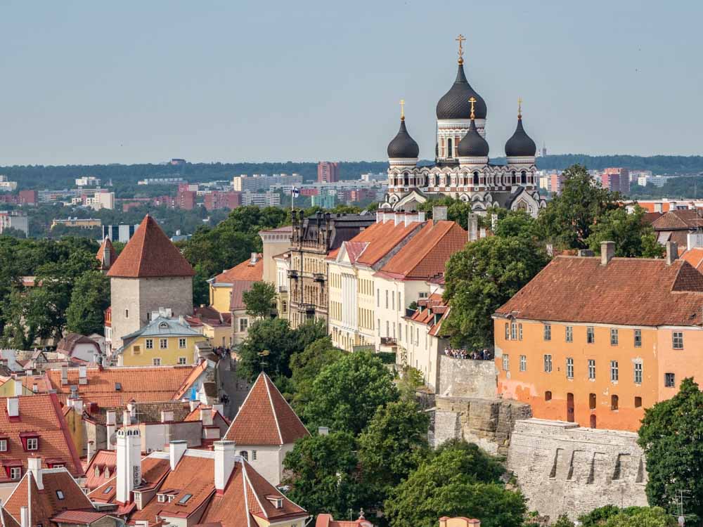 Old Town Tallinn Estonia Toomkirik view of the city