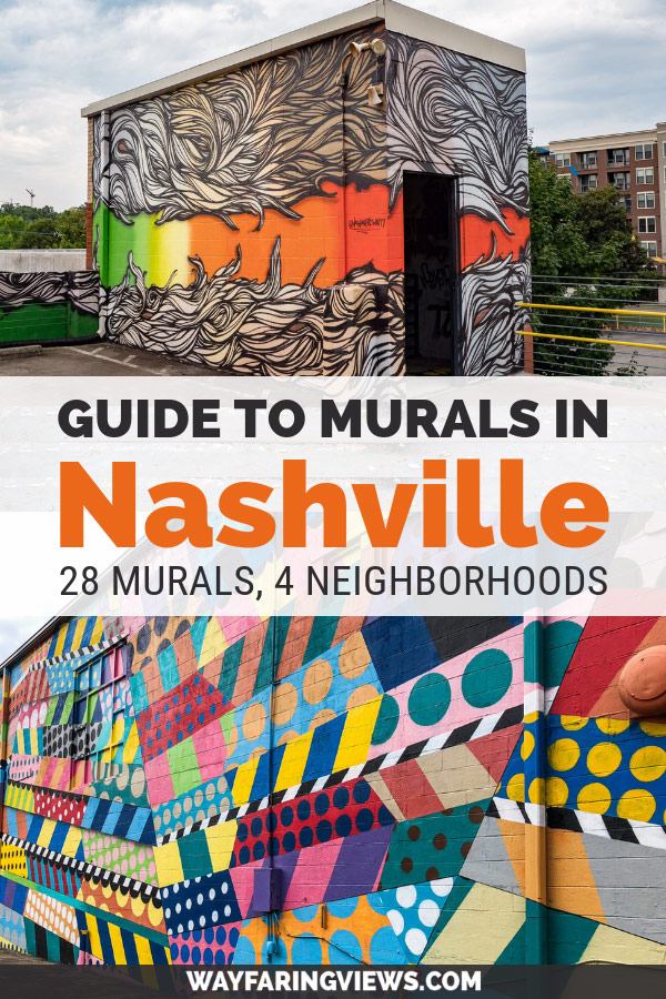 Find the best murals in Nashville Tennessee with this guide. Spotting street art is one of the coolest things to do there and you can get your fill in these four neighborhoods. Find favorite murals like the Wings and I believe in Nashville