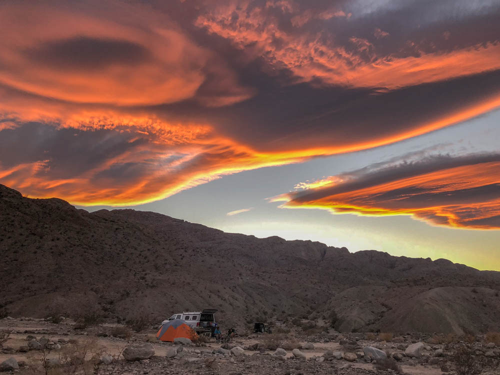 Sunset in Anza Borrego