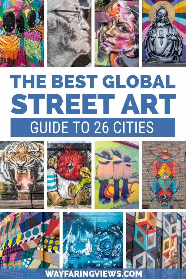 Find top notch murals and graffiti in the world with this guide to the best street art cities. This guide will show you cities like London, LA, Melbourne and New York, with cool, colorful urban art.