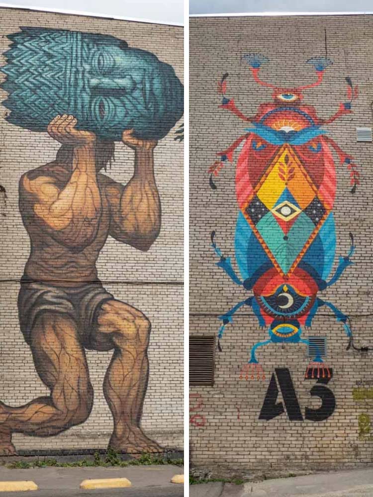 Street art in Estonia Tallinn Mextonia Murals Beetle mural by Boa Mistura