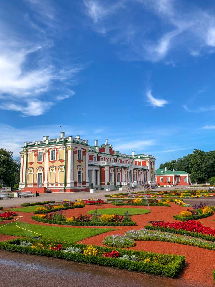 Tallinn Estonia Kadriorg Palace and park with gardens