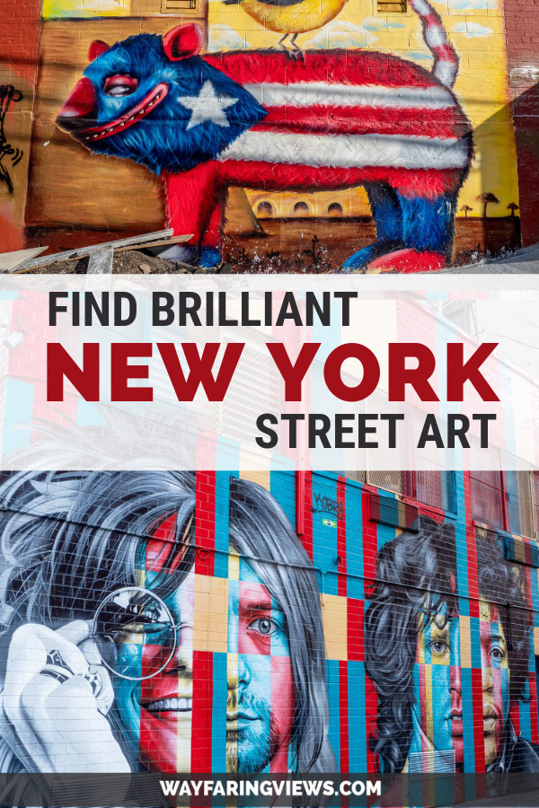 Find the best street art in NYC. This tour covers Brooklyn, Manhattan, MOSA and it includes a free map.