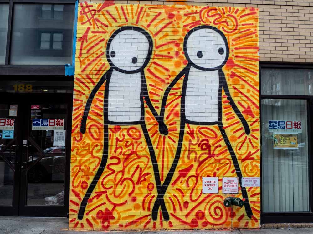New York City STIK mural in SoHo