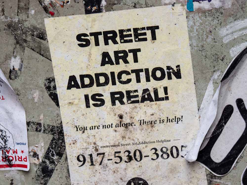 Street Art Addiction is Real sticker