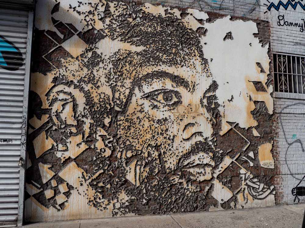 Vhils street art sculpture SoHo New York