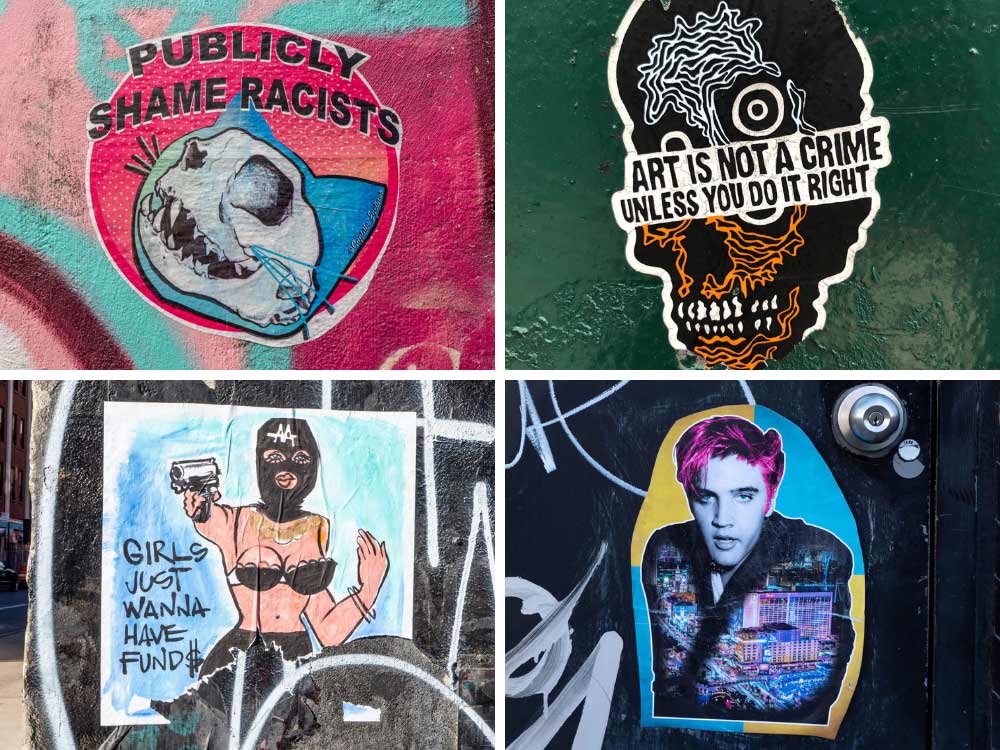 New York street art stickers