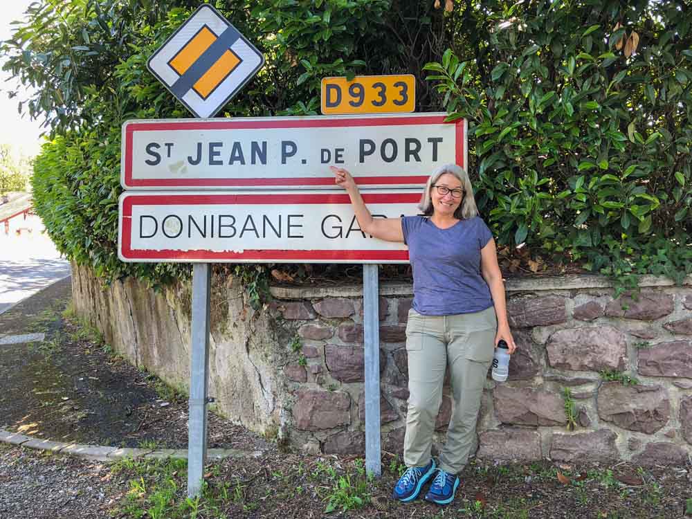 St Jean Pied de Port Camino de Santiago sign