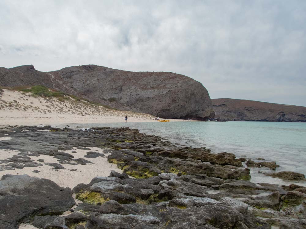 Balandro Bay Beach La Paz with rocks and beach