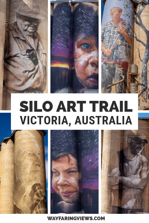 Silo Art Trail, Victoria Australia. Images of murals