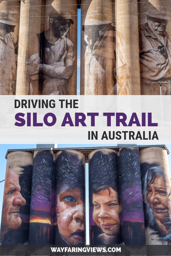 Painted Silos, Victoria Australia. Images of murals on grain silos