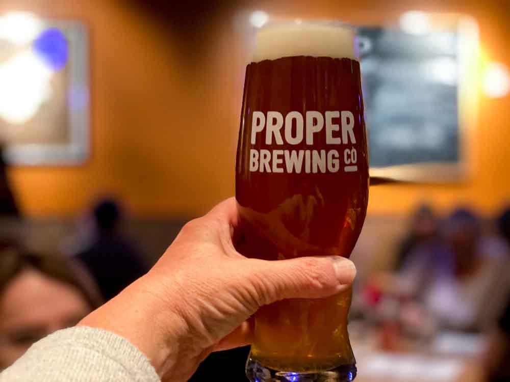 Avenues Proper Brewery pint
