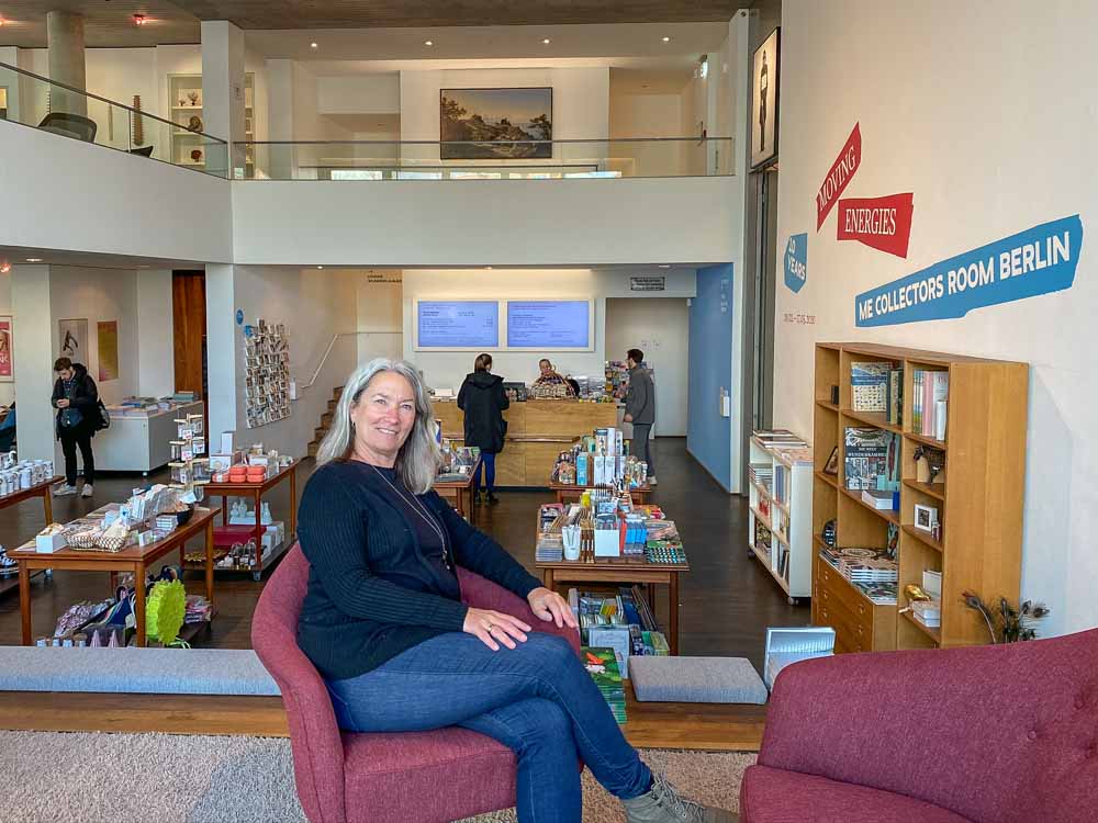 Berlin ME collectors Room. Woman sitting in a chair