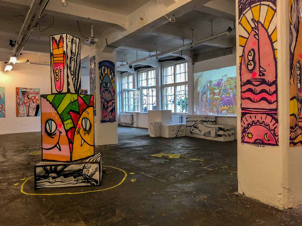 Berlin Neurotitan urban art gallery with street art and exhibits