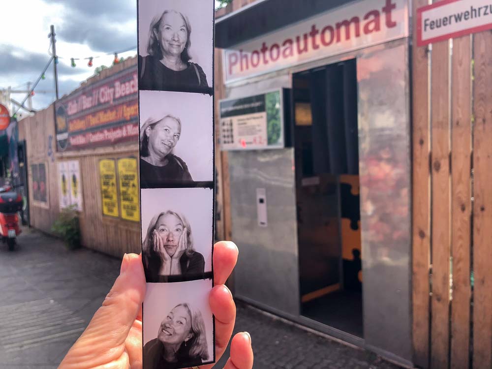 Cool things to do in Berlin - photoautomat booth with strip of pictures