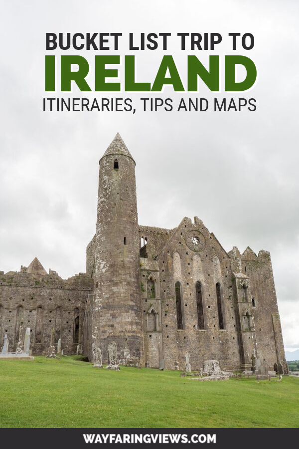Ireland Road trip itineraries map and planner