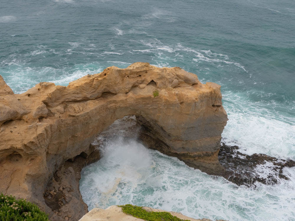 Great Ocean Road Australia The Arch. Limestone rock and ocean waves